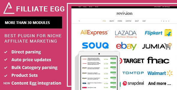 Affiliate Egg - Niche Affiliate Marketing Wordpress Plugin v1.0.32